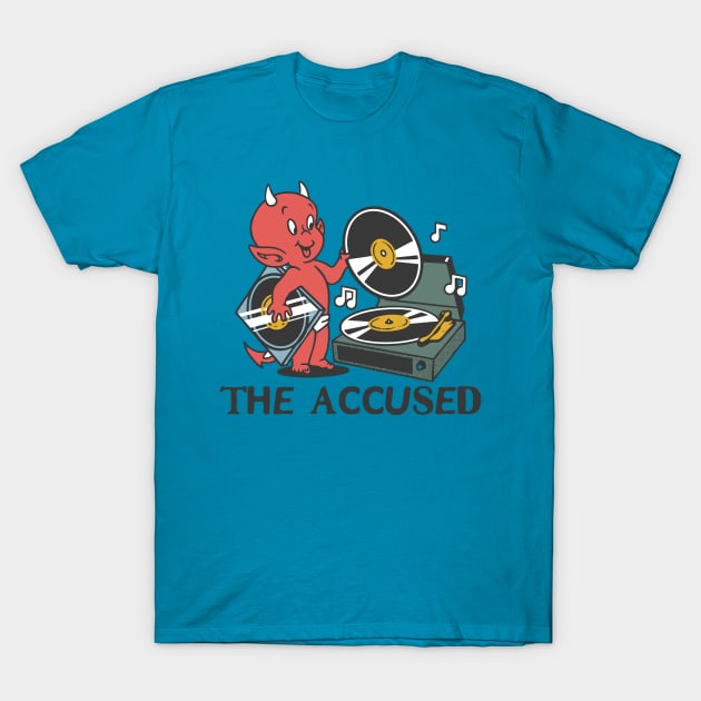 the accused devil record T-Shirt by mantaplaaa